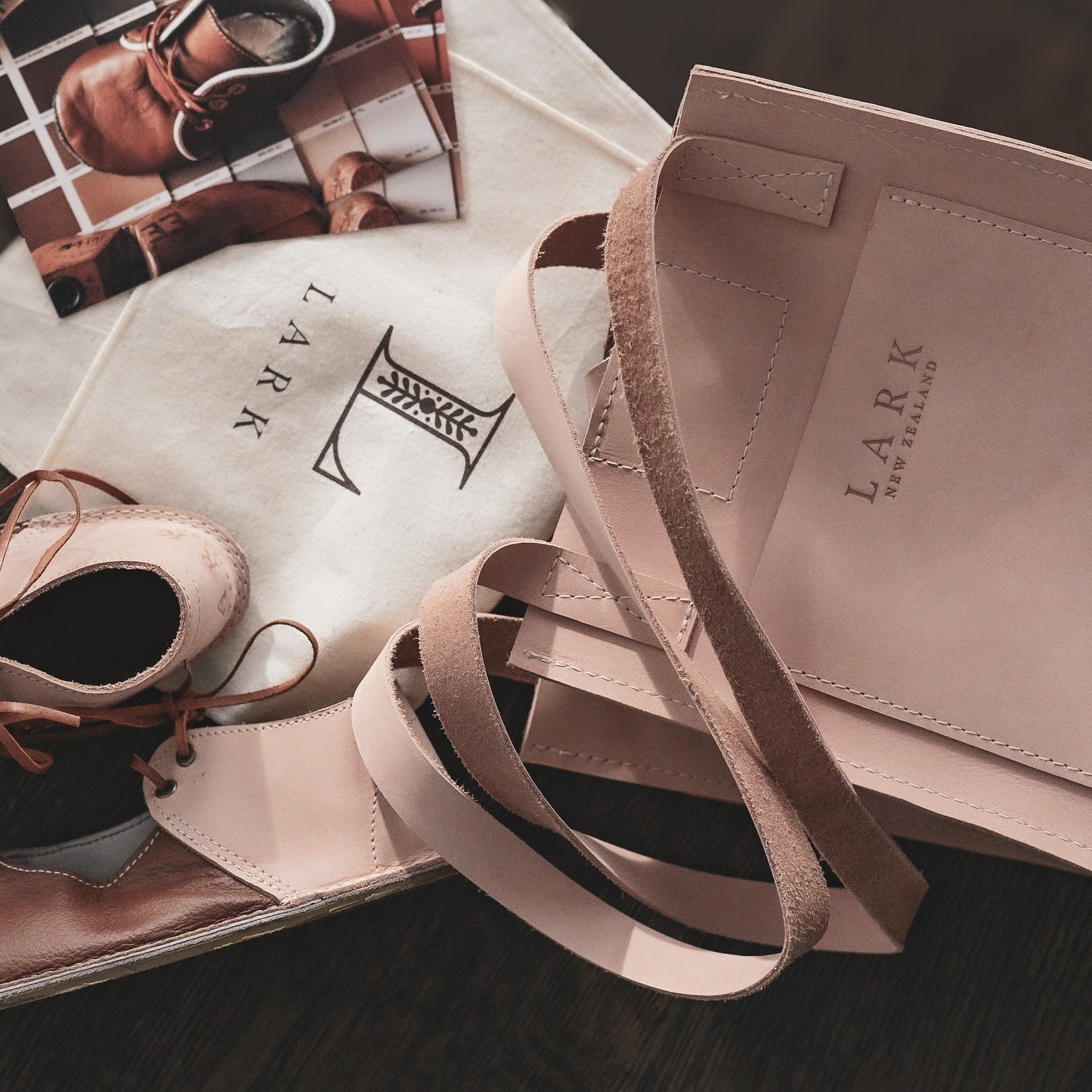 Handmade leather shoes and accessories for babies and children Lark